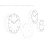 ABS clock mounted on the wall Staszow