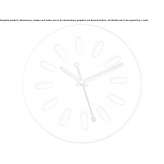 Wall clock made of polyurethane gel Butimanu