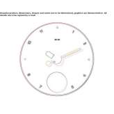 Wall-mounted clock Hetin