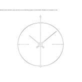Wooden clock mounted on the wall Nuvolera