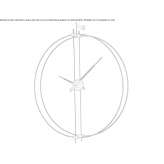 Wooden clock mounted on the wall Bodrum