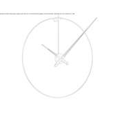 Wall clock made of wood and metal Bodrum