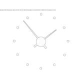 Styrofoam clock for wall mounting Malartic