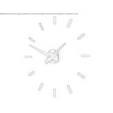 Wooden clock mounted on the wall Codaesti