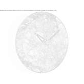 Dark Emperador marble clock for wall mounting Asin