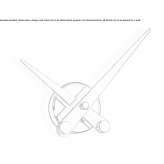 Metal clock for wall mounting Codaesti