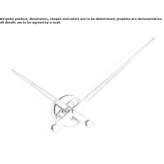 Metal clock for wall mounting Codaesti