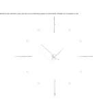 Metal clock for wall mounting Codaesti