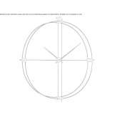 Wall clock made of metal and wood Bodrum