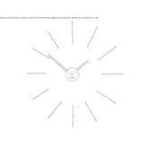 Wall clock made of steel and wood Codaesti