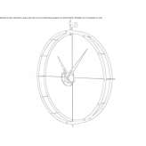 Wooden clock mounted on the wall Bodrum
