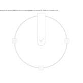 Metal clock for wall mounting Arsie