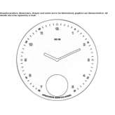 Pendulum clock for wall mounting Obarsia