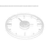Aluminum clock for wall mounting Calvillo