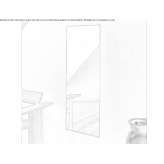 Bathroom mirror mounted on the wall in a frame Emden