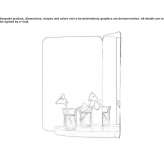 Rectangular mirror with a shelf Calala