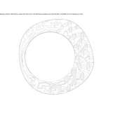 Round framed mirror Drenova