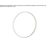 Tanned leather mirror, round, wall mounted Beverlo