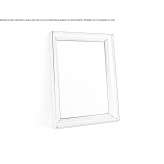 A framed mirror on the countertop Amblar