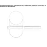 Wall-mounted mirror with shelf Opitter