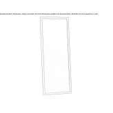 Rectangular, wooden mirror, mounted on the wall Sumrall