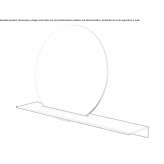 Metal mirror/bathroom wall shelf Knowle