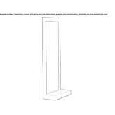 Freestanding framed mirror Langen