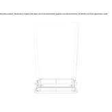 Wall-mounted bathroom mirror with shelf Leakey
