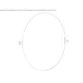 Tiltable, oval mirror for wall mounting Denbigh
