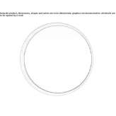 Round wall-mounted mirror in a frame Oksa