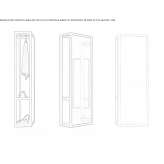 Hallway mirror mounted on the wall Huenxe