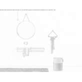 Round bathroom mirror mounted on the wall Neiva