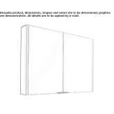 Mirror with cabinet with integrated lighting Tiream