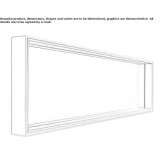 Rectangular mirror mounted to the wall Almaluez