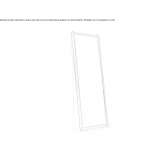 Free-standing rectangular mirror in a leather frame Azagra
