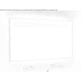 Rectangular bathroom mirror with integrated lighting Tesero