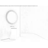 Round wall mirror with integrated lighting Dzhalka