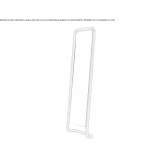 A standing mirror in a rectangular frame Spergau