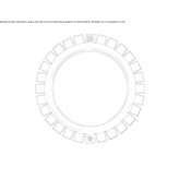 Wall mirror in a round frame Hartberg
