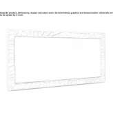 Mirror in a frame covered with leather Caprie