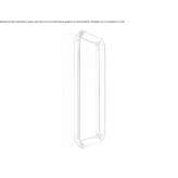 Rectangular mirror mounted to the wall Guarumal