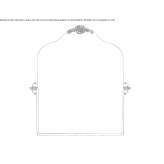 Tilting mirror in a brass frame Ardesio
