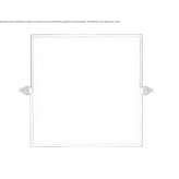 Tilting mirror in a square brass frame Bayport