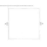 Tilting mirror in a brass frame Cortland