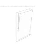 Rectangular bathroom mirror mounted on the wall Macra
