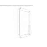 Square wall mirror in a frame Guarumal