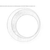 Wall mirror in a round frame Isera