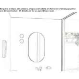 Oval wall-mounted bathroom mirror Aheloy