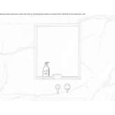 Rectangular stone resin wall mirror with shelf Scheia