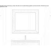 Rectangular mirror in an oak frame Orgovany